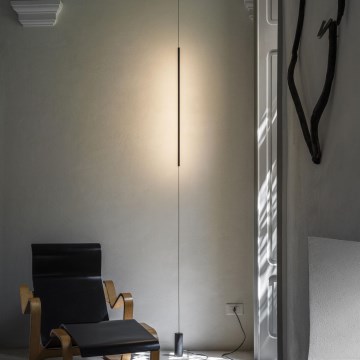 Ideal Lux - LED golvlampa FILO LED/14W/230V 3000K CRI 90 svart