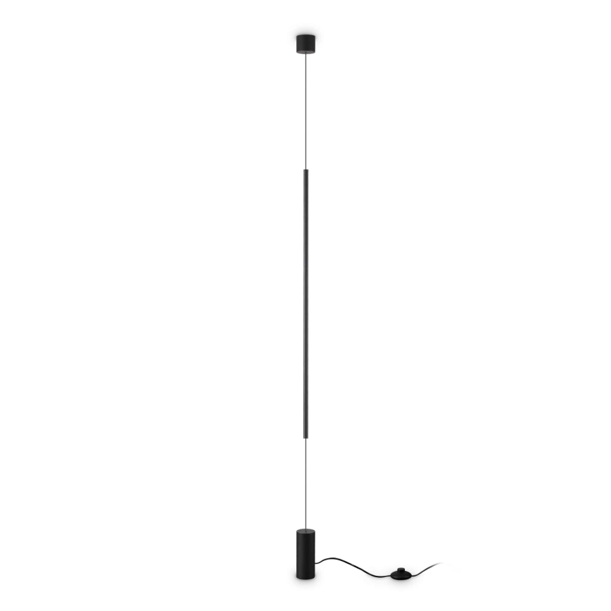 Ideal Lux - LED golvlampa FILO LED/14W/230V 3000K CRI 90 svart