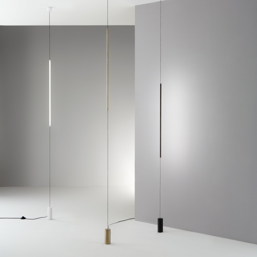 Ideal Lux - LED golvlampa FILO LED/14W/230V 3000K CRI 90 svart