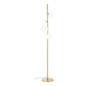 Ideal Lux - LED golvlampa PERLAGE 4xG9/3W/230V guld/vit