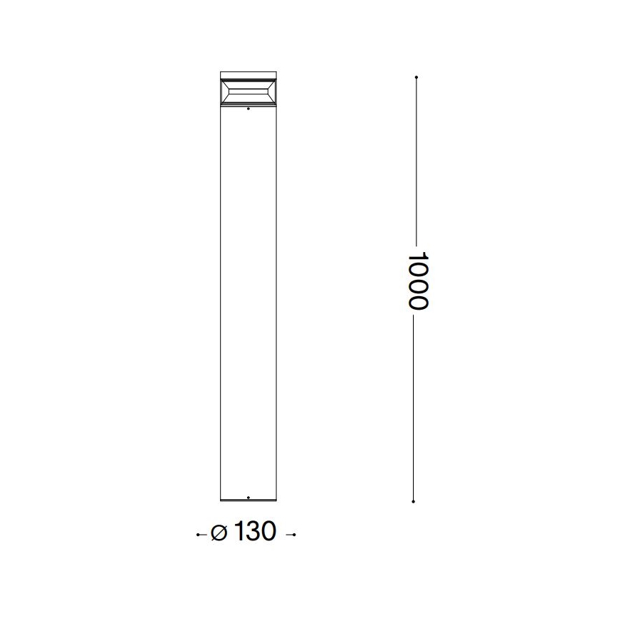 Ideal Lux - LED-lampa för utomhusbruk BOEING LED/14W/230V 100 cm CRI 90 IP65 antracit