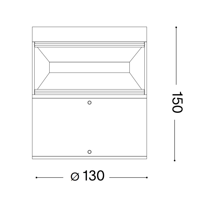 Ideal Lux - LED-lampa för utomhusbruk BOEING LED/14W/230V 15 cm CRI 90 IP65 brun