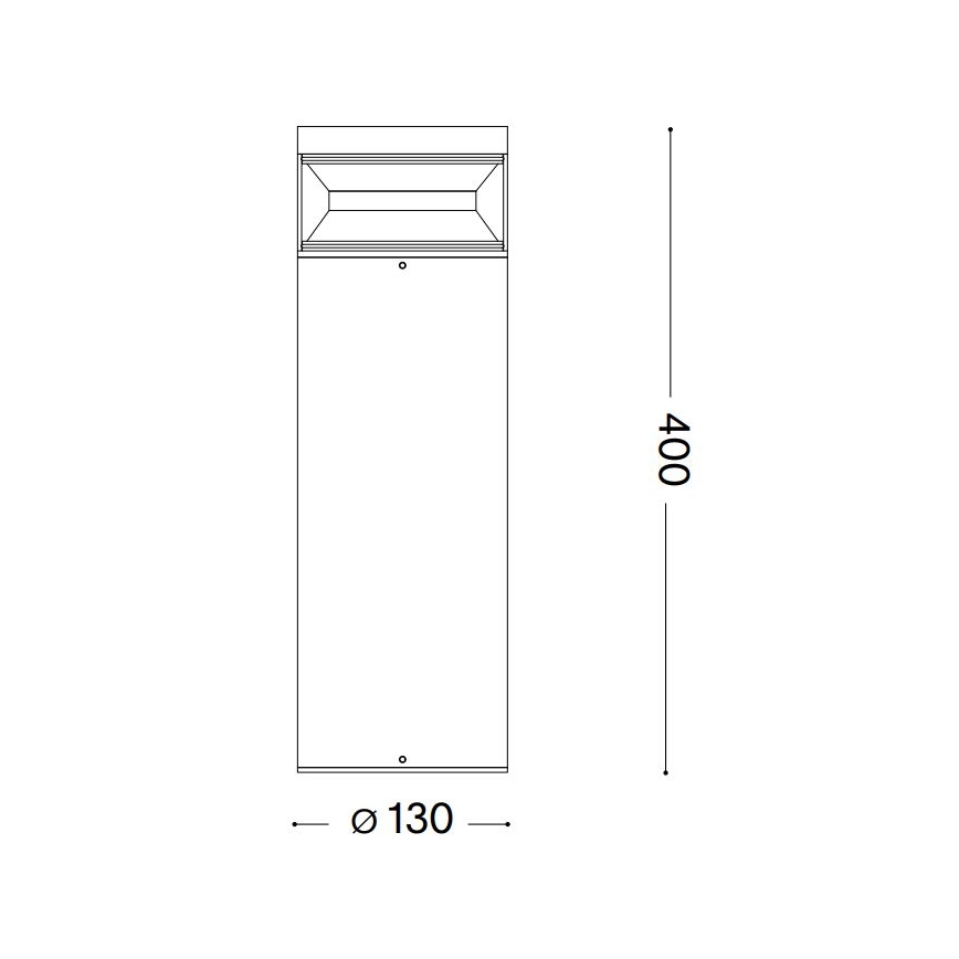 Ideal Lux - LED-lampa för utomhusbruk BOEING LED/14W/230V 40 cm CRI 90 IP65 svart