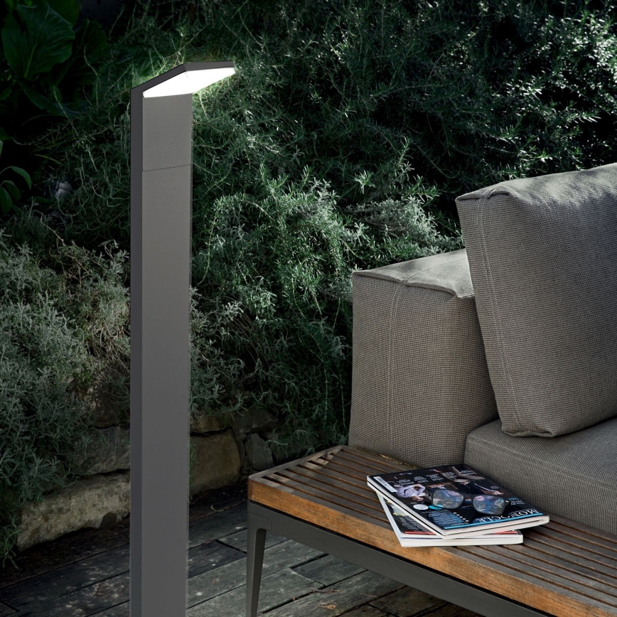 Ideal Lux - LED-lampa för utomhusbruk STYLE LED/8,5W/230V 4000K 100 cm CRI 90 IP54 antracit