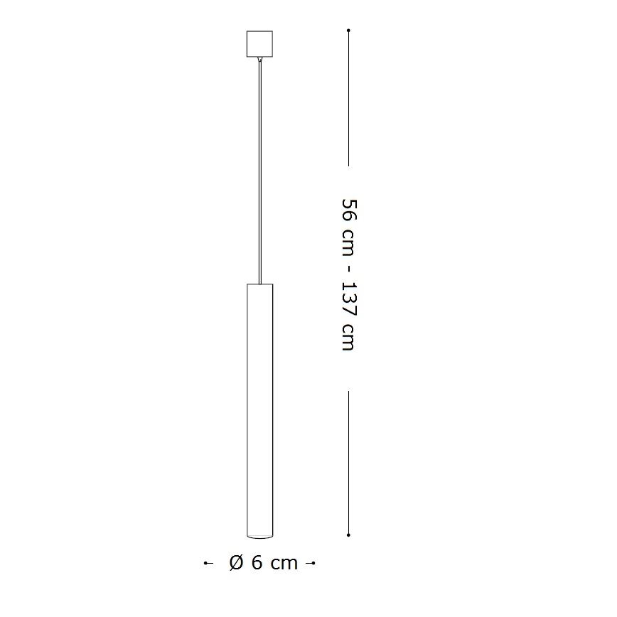Ideal Lux - LED ljuskrona med textilsladd 1xGU10/7W/230V CRI 90