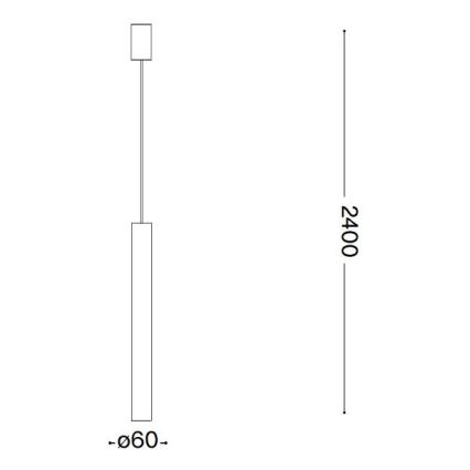 Ideal Lux - LED ljuskrona med textilsladd 1xGU10/7W/230V CRI 90