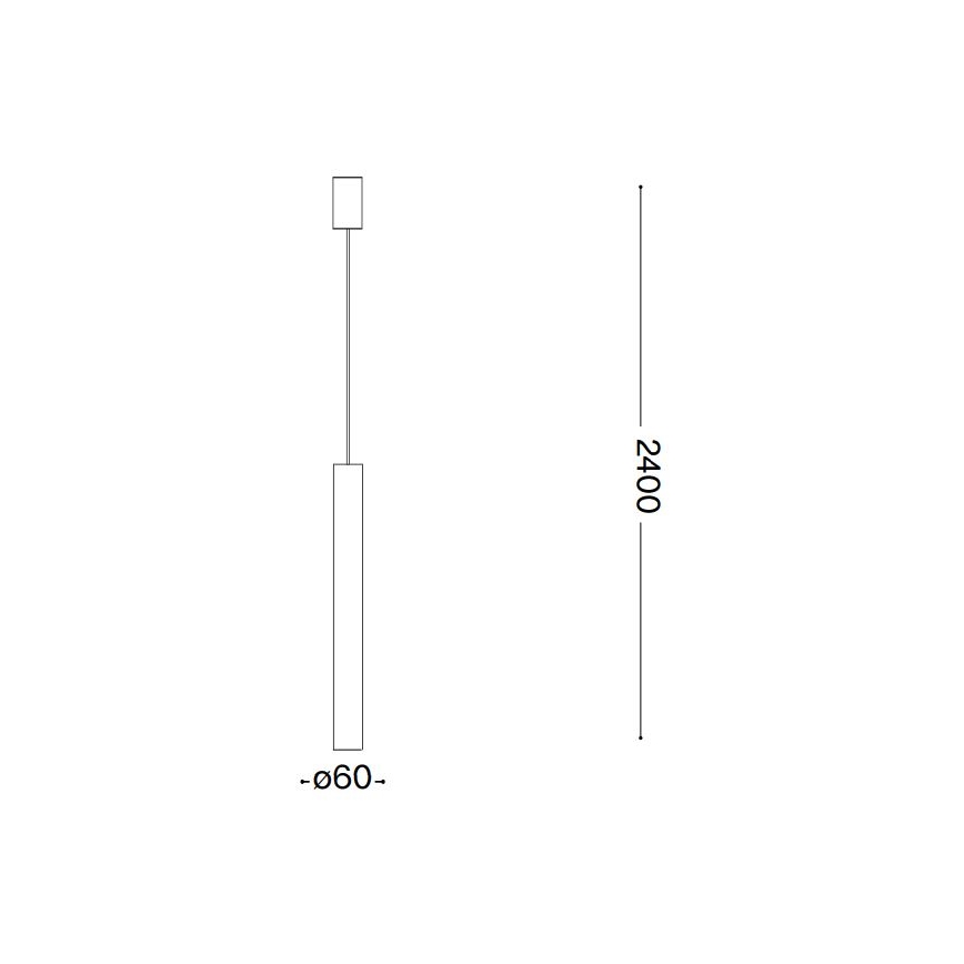 Ideal Lux - LED ljuskrona med textilsladd 1xGU10/7W/230V CRI 90