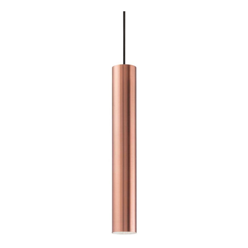 Ideal Lux - LED ljuskrona med textilsladd 1xGU10/7W/230V CRI90 koppar
