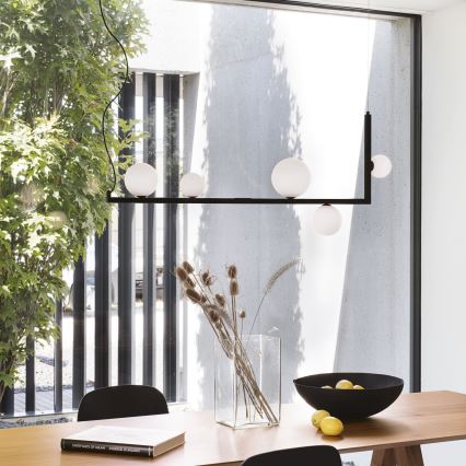 Ideal Lux - LED ljuskrona med textilsladd BIRDS 5xG9/3W/230V svart/guld