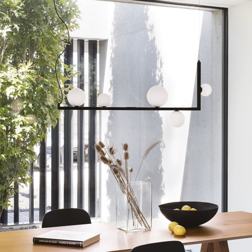 Ideal Lux - LED ljuskrona med textilsladd BIRDS 5xG9/3W/230V svart/guld