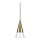 Ideal Lux - LED ljuskrona med textilsladd CONO 1xGU10/7W/230V diameter 15 cm CRI 90 mässing
