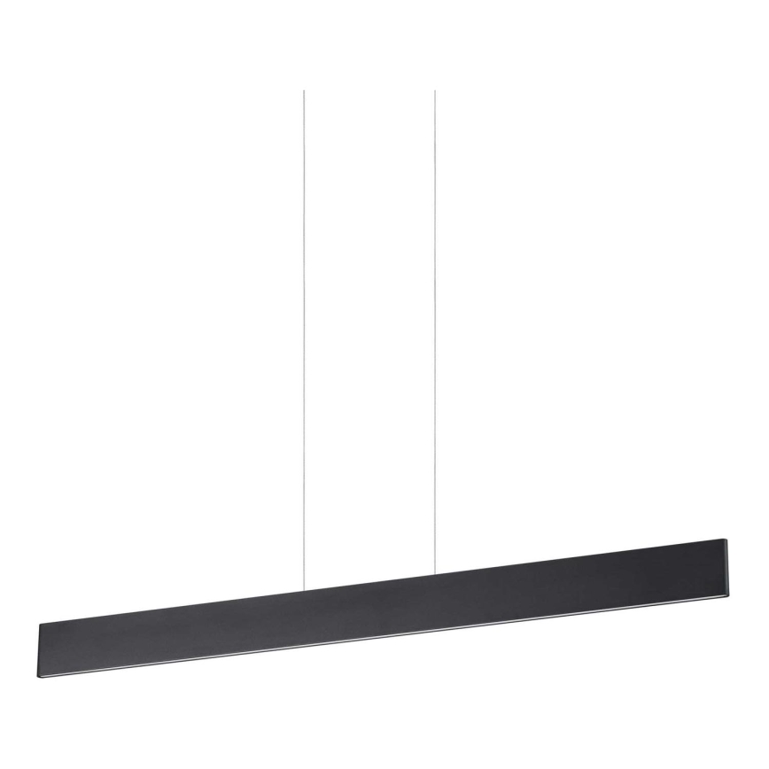 Ideal Lux - LED ljuskrona med textilsladd DESK LED/32W/230V 102,5 cm CRI 90 svart