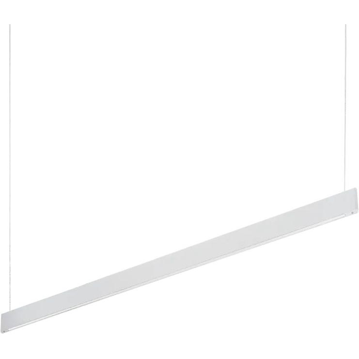 Ideal Lux - LED ljuskrona med textilsladd DESK LED/36W/230V 120 cm CRI 90 vit