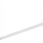Ideal Lux - LED ljuskrona med textilsladd DESK LED/36W/230V 120 cm CRI 90 vit