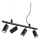 Ideal Lux - LED ljuskrona med textilsladd DYNAMITE 4xGU10/7W/230V CRI 90 svart