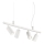 Ideal Lux - LED ljuskrona med textilsladd DYNAMITE 4xGU10/7W/230V CRI 90 vit
