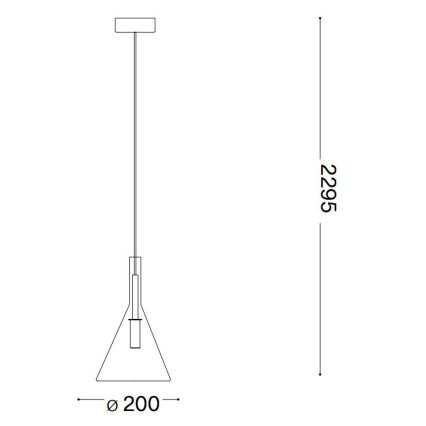 Ideal Lux - LED ljuskrona med textilsladd EMPIRE 1xG9/3W/230V