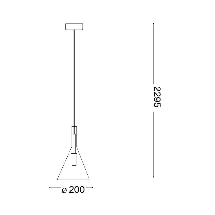 Ideal Lux - LED ljuskrona med textilsladd EMPIRE 1xG9/3W/230V