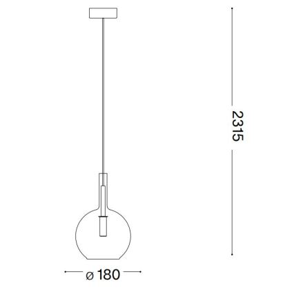 Ideal Lux - LED ljuskrona med textilsladd EMPIRE 1xG9/3W/230V