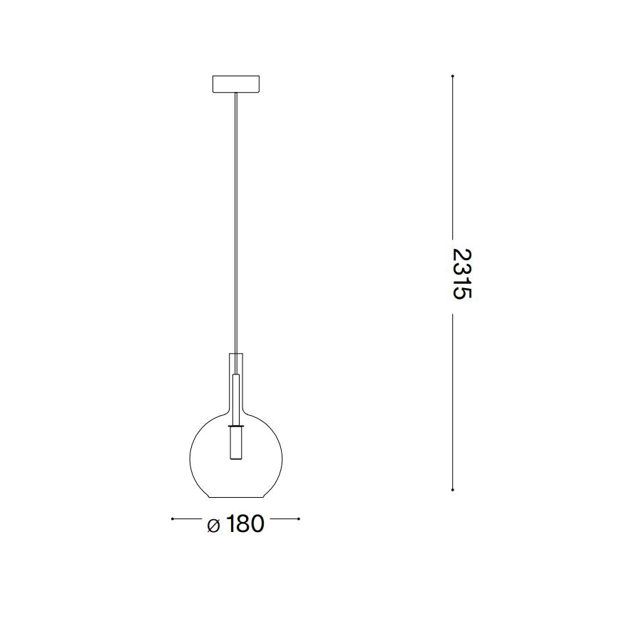 Ideal Lux - LED ljuskrona med textilsladd EMPIRE 1xG9/3W/230V