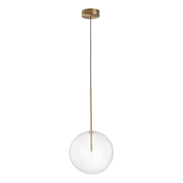 Ideal Lux - LED ljuskrona med textilsladd EQUINOXE 1xG4/2W/230V diameter 25 cm mässing/genomskinlig