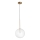 Ideal Lux - LED ljuskrona med textilsladd EQUINOXE 1xG4/2W/230V diameter 25 cm mässing/genomskinlig