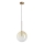 Ideal Lux - LED ljuskrona med textilsladd EQUINOXE 1xG4/2W/230V diameter 25 cm mässing/rökig