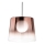 Ideal Lux - LED ljuskrona med textilsladd FADE 1xG9/3W/230V diameter 27,3 cm koppar/rökig