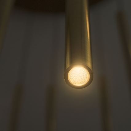 Ideal Lux - LED ljuskrona med textilsladd FILO LED/25W/230V mässing