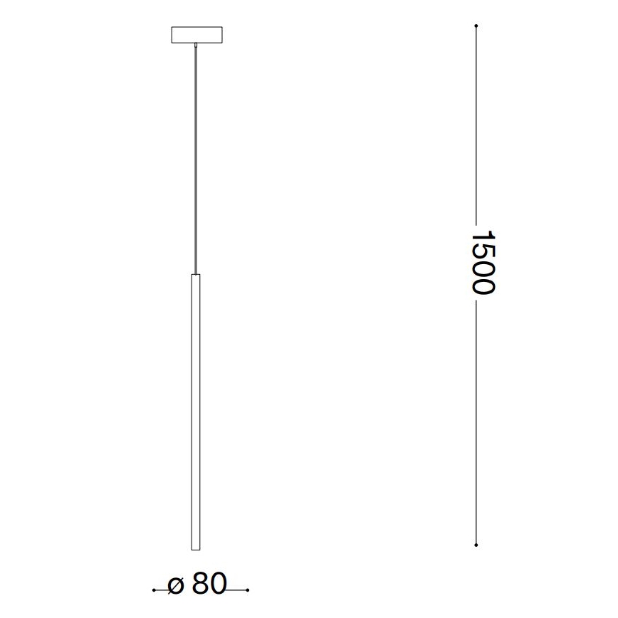 Ideal Lux - LED ljuskrona med textilsladd FILO LED/3,5W/230V 3000K CRI 90 mässing