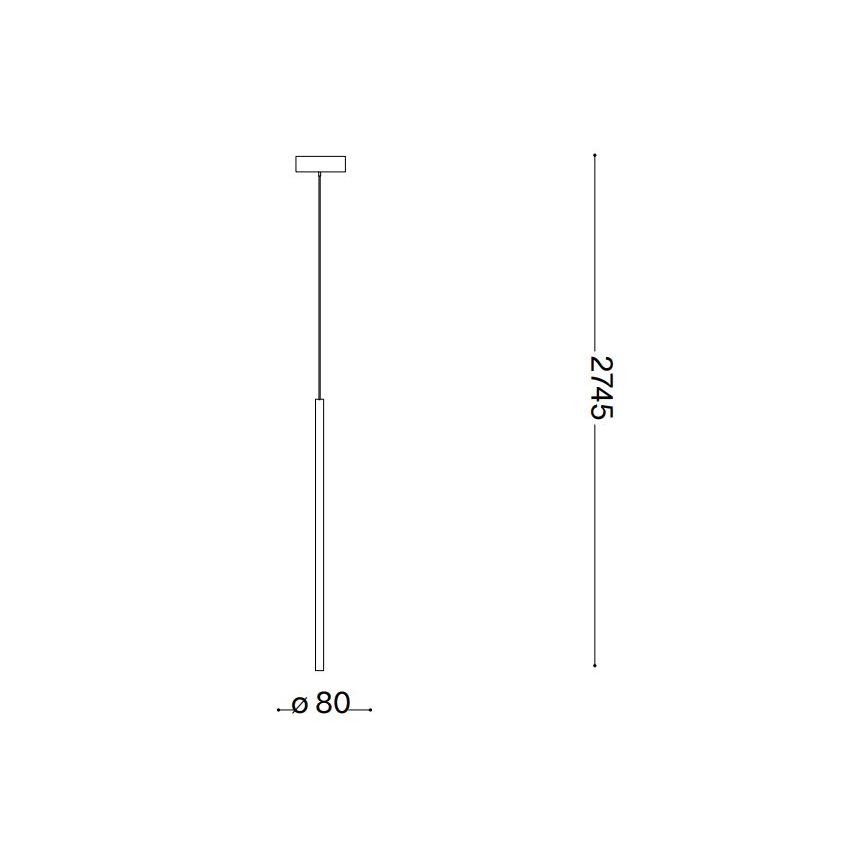 Ideal Lux - LED ljuskrona med textilsladd FILO LED/3,5W/230V 3000K CRI 90 vit