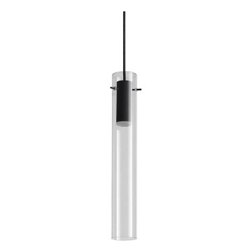 Ideal Lux - LED ljuskrona med textilsladd FLAM LED/10W/230V diameter 6 cm CRI 90 genomskinlig