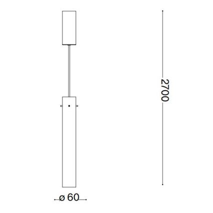Ideal Lux - LED ljuskrona med textilsladd FLAM LED/10W/230V diameter 6 cm CRI 90 grå