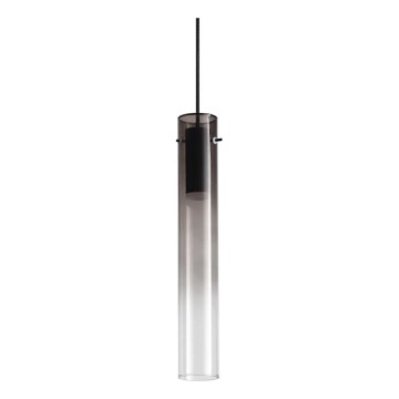 Ideal Lux - LED ljuskrona med textilsladd FLAM LED/10W/230V diameter 6 cm CRI 90 rökig