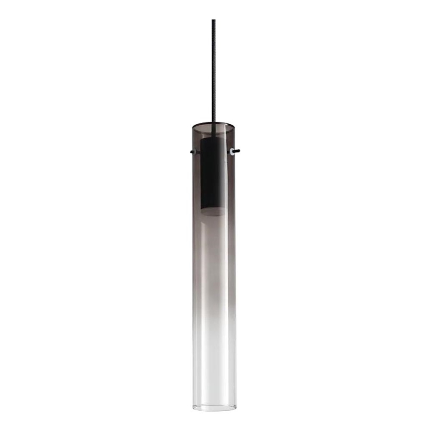 Ideal Lux - LED ljuskrona med textilsladd FLAM LED/10W/230V diameter 6 cm CRI 90 rökig