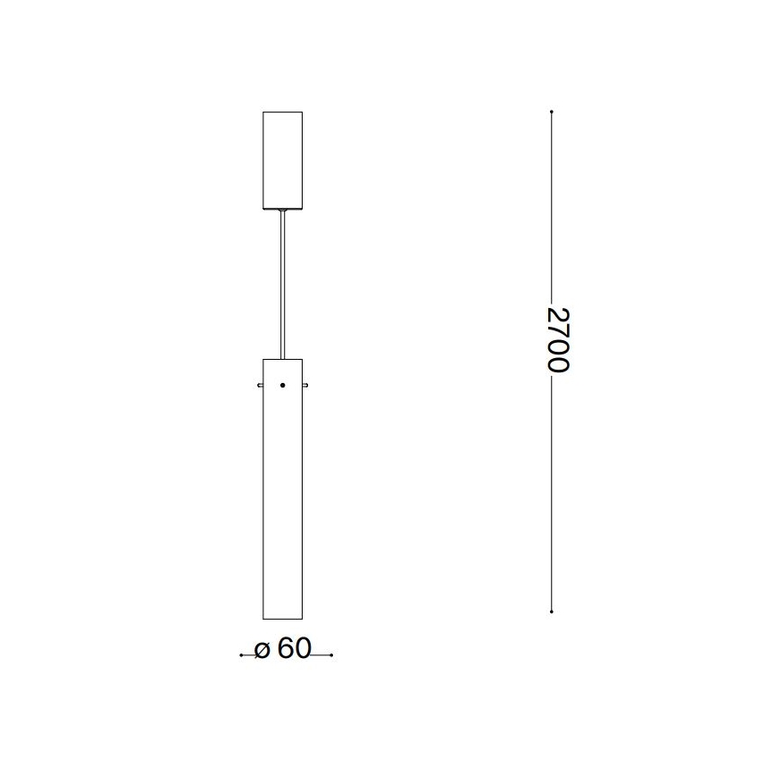 Ideal Lux - LED ljuskrona med textilsladd FLAM LED/10W/230V diameter 6 cm CRI 90 rökig