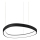 Ideal Lux - LED ljuskrona med textilsladd GEMINI LED/38W/230V diameter 42,5 cm CRI 90 svart