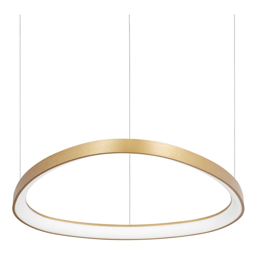 Ideal Lux - LED ljuskrona med textilsladd GEMINI LED/48W/230V diameter 61 cm CRI 90 guld