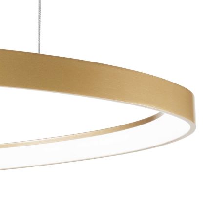Ideal Lux - LED ljuskrona med textilsladd GEMINI LED/48W/230V diameter 61 cm CRI 90 guld