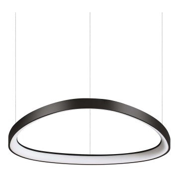 Ideal Lux - LED ljuskrona med textilsladd GEMINI LED/48W/230V diameter 61 cm svart