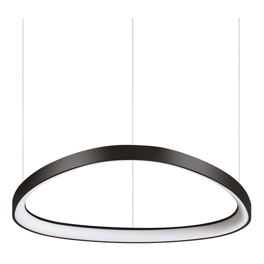 Ideal Lux - LED ljuskrona med textilsladd GEMINI LED/48W/230V diameter 61 cm svart