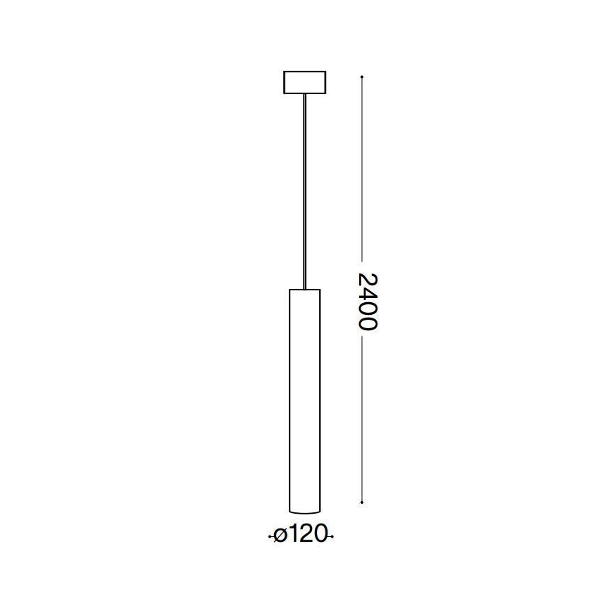 Ideal Lux - LED ljuskrona med textilsladd LOOK 1xGU10/10W/230V svart