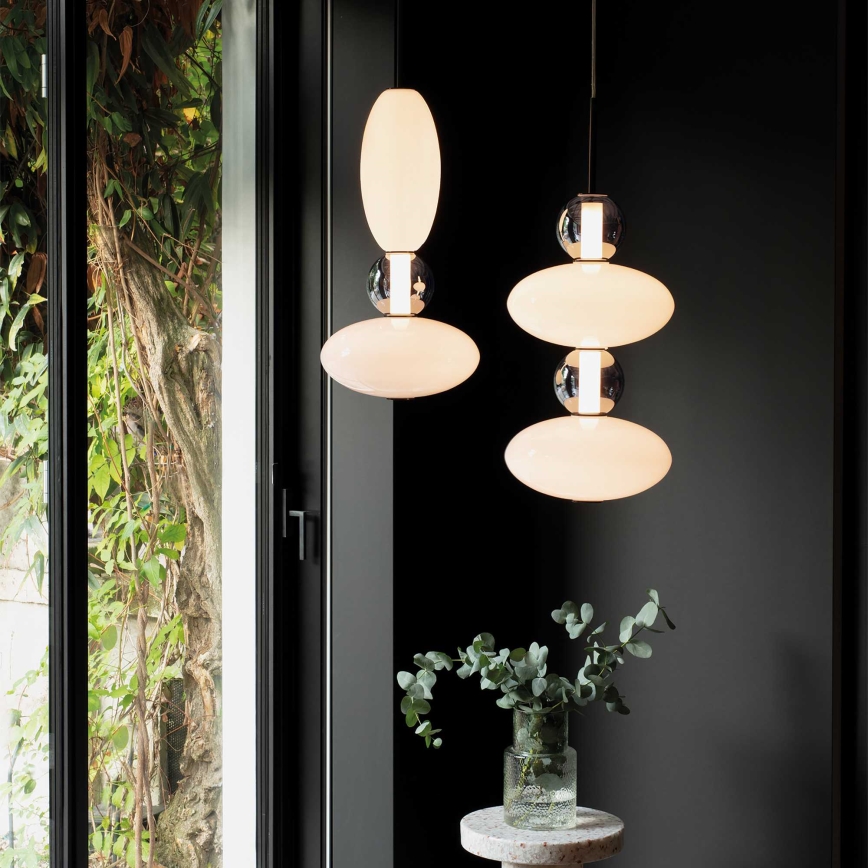 Ideal Lux - LED ljuskrona med textilsladd LUMIERE LED/34W/230V