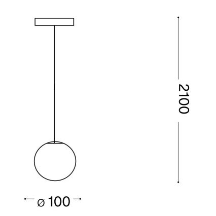 Ideal Lux - LED ljuskrona med textilsladd MAPA 1xG9/3W/230V diameter 10 cm vit