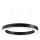 Ideal Lux - LED ljuskrona med textilsladd ORACLE LED/33W/230V 3000K diameter 60 cm CRI 90 svart