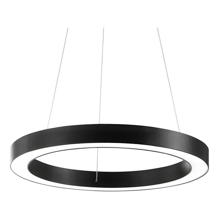 Ideal Lux - LED ljuskrona med textilsladd ORACLE LED/35W/230V 3000K diameter 70 cm CRI 90 svart