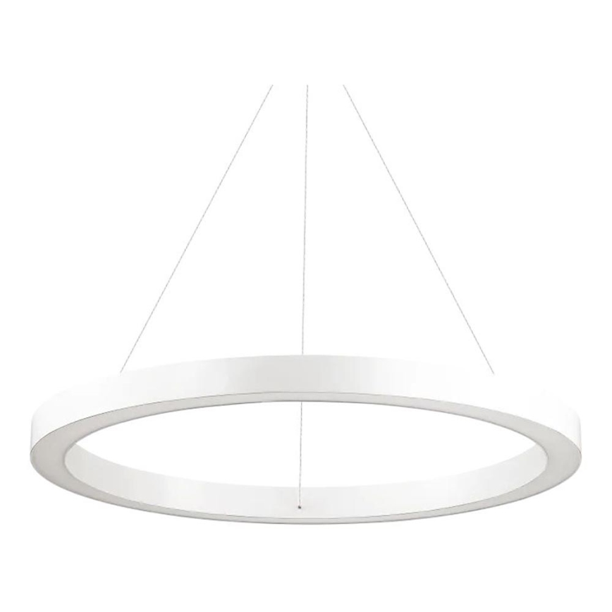 Ideal Lux - LED ljuskrona med textilsladd ORACLE LED/35W/230V 3000K diameter 70 cm CRI 90 vit