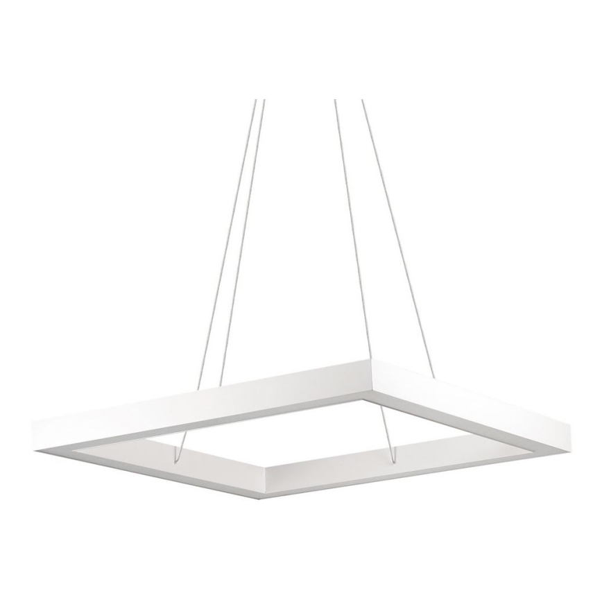 Ideal Lux - LED ljuskrona med textilsladd ORACLE LED/39W/230V 3000K 60x60 cm vit