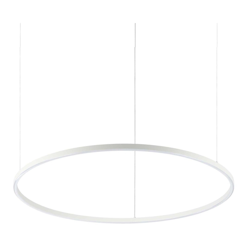 Ideal Lux - LED ljuskrona med textilsladd ORACLE LED/55W/230V 3000K diameter 90 cm vit