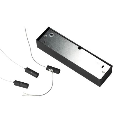 Ideal Lux - LED ljuskrona med textilsladd ORACLE SLIM LED/33W/230V 3000K 50x50 cm svart